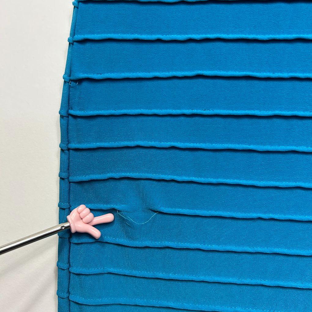 Millers Blue Bodycon Dress - Size 16 (Fault - Pull)