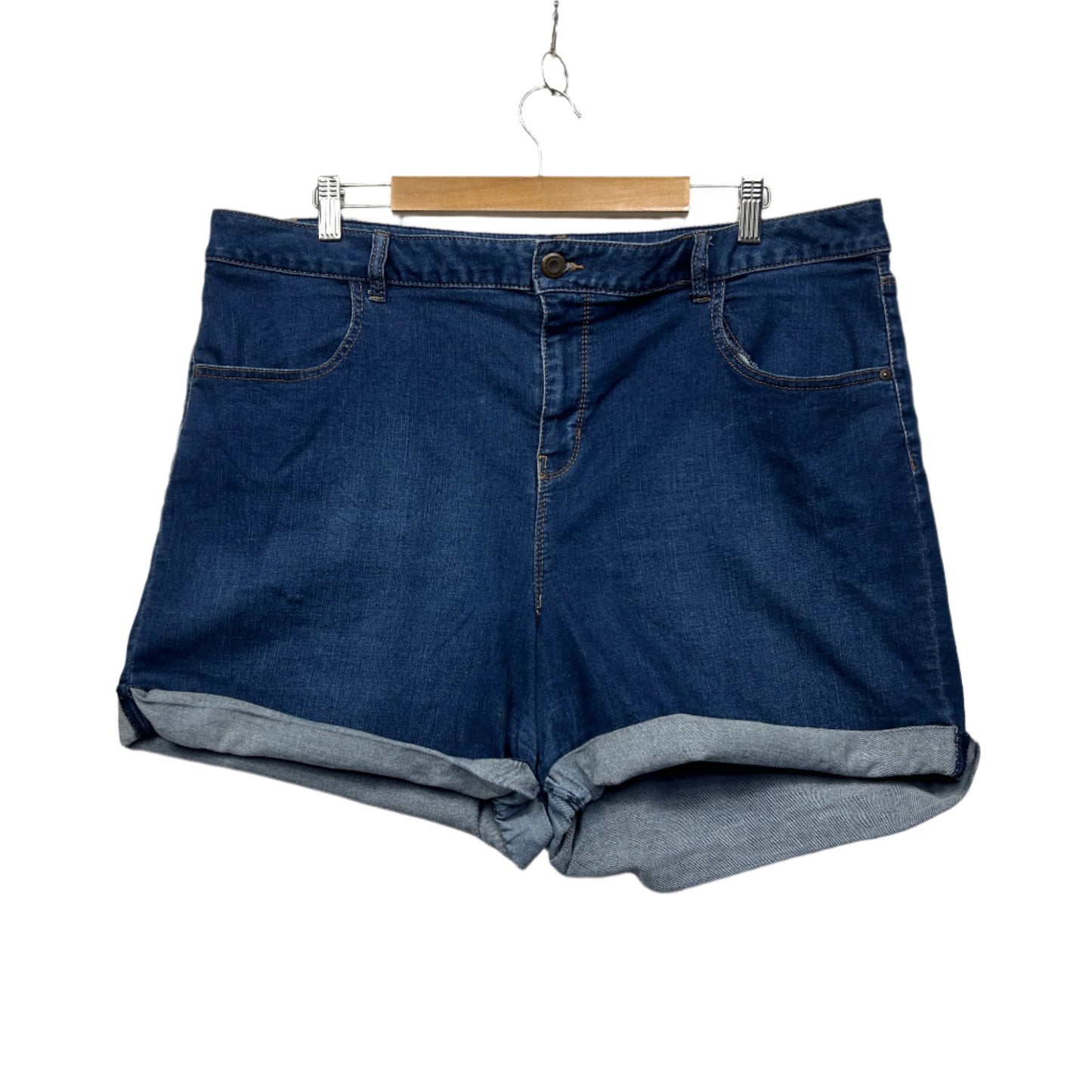 Anko Denim Shorts Size 20 Blue Pockets