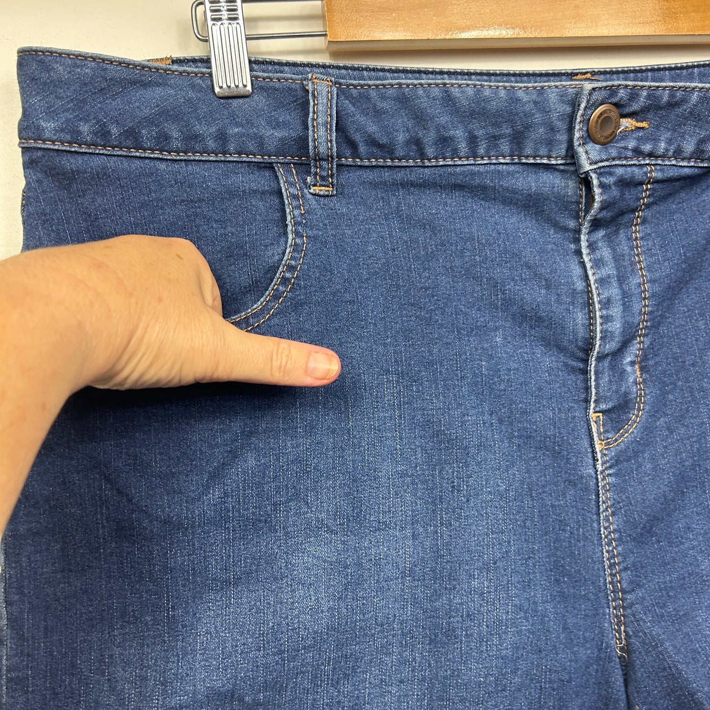 Anko Denim Shorts Size 20 Blue Pockets