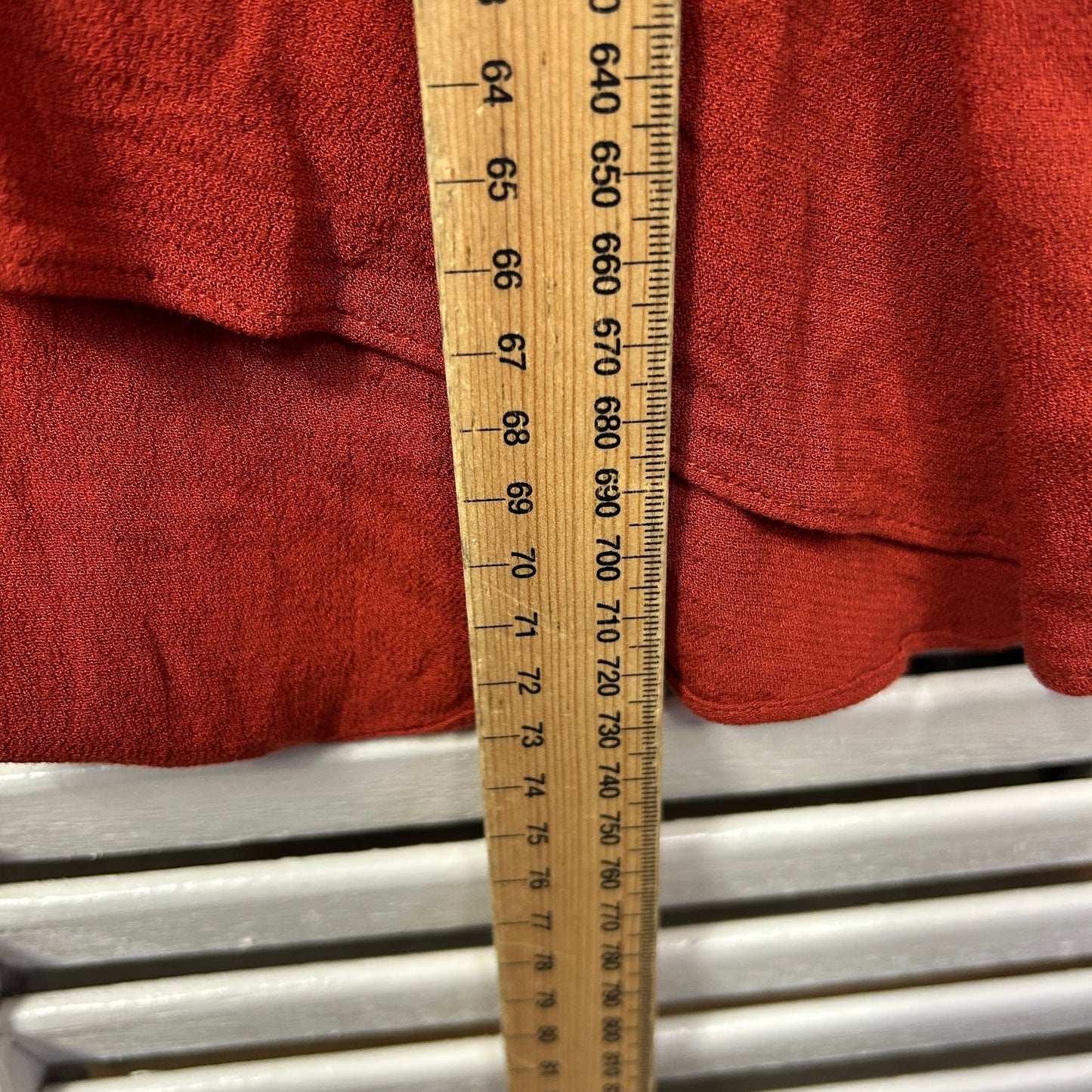 Sportsgirl Top Size 16 Rust Long Sleeve Viscose