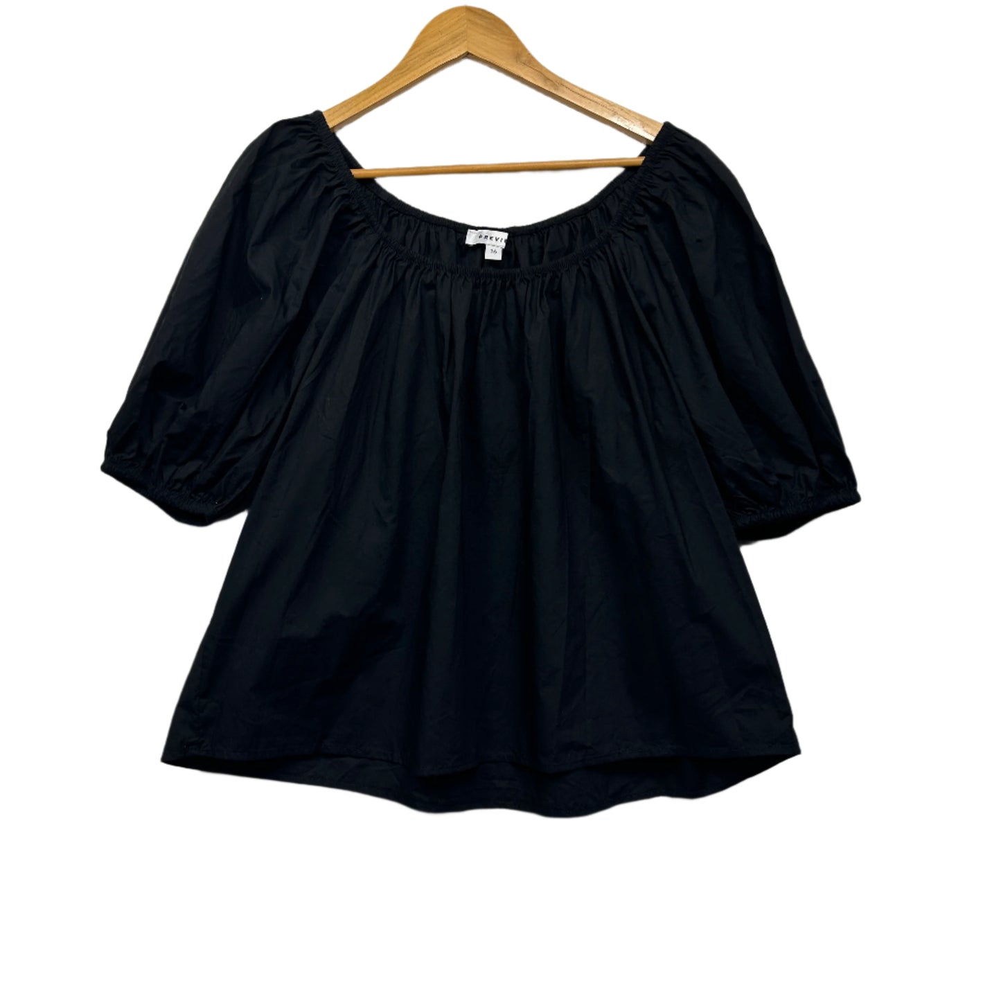 Preview Top Size 16 Black Short Sleeve Cotton