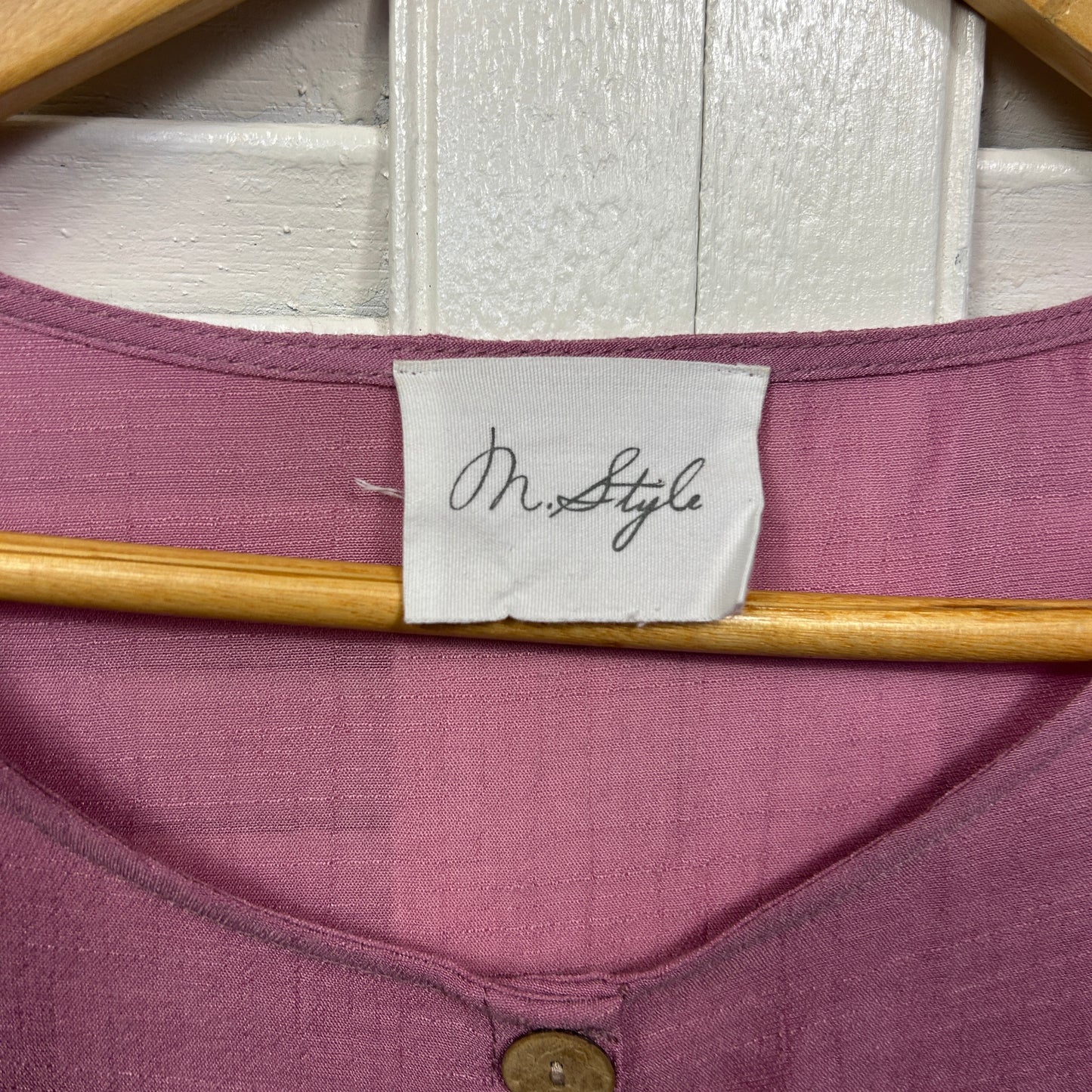 Pink Tunic Top Size 14 16 Pink 3/4 Sleeve