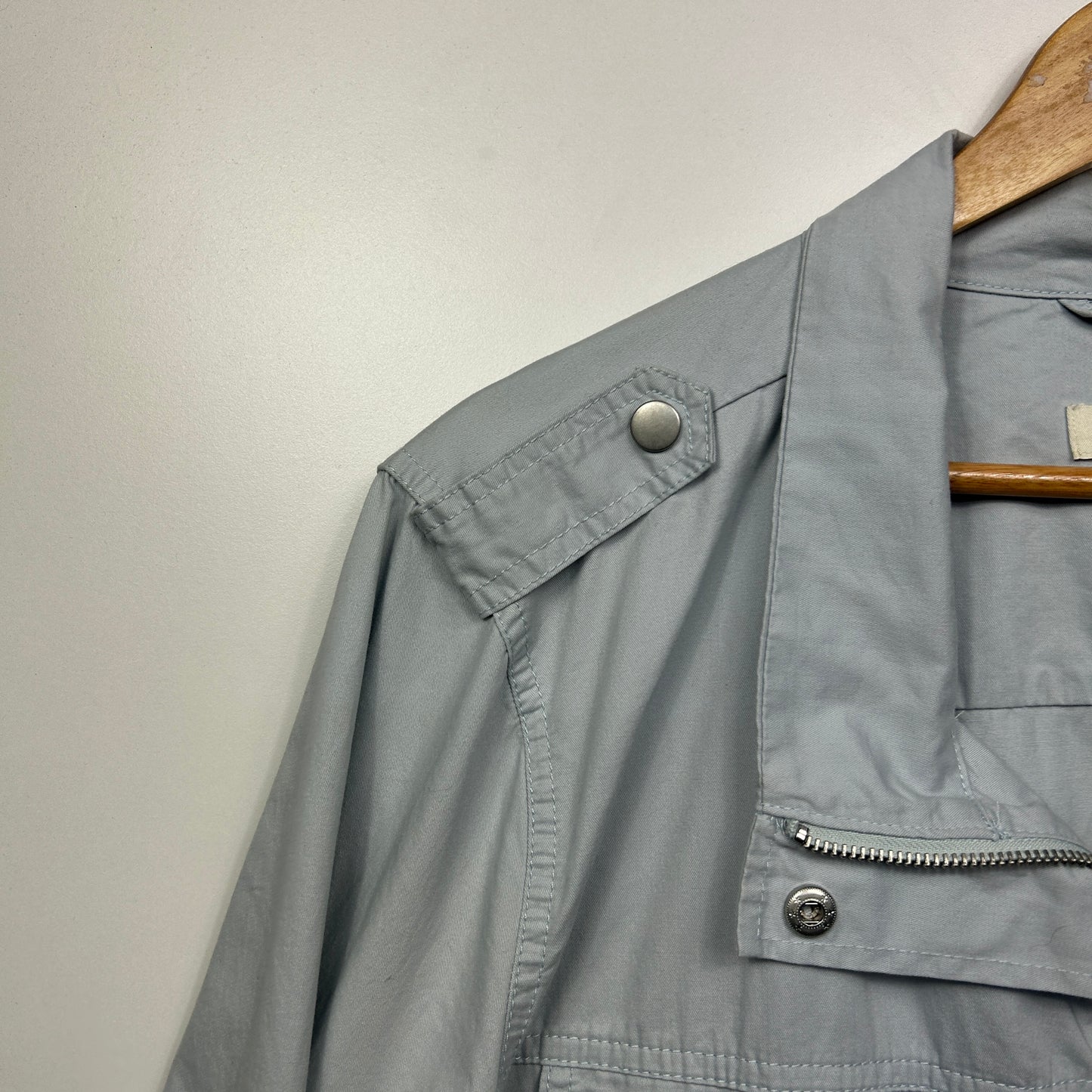 beme Lightweight Jacket Size 18 Grey Long Sleeve Pockets