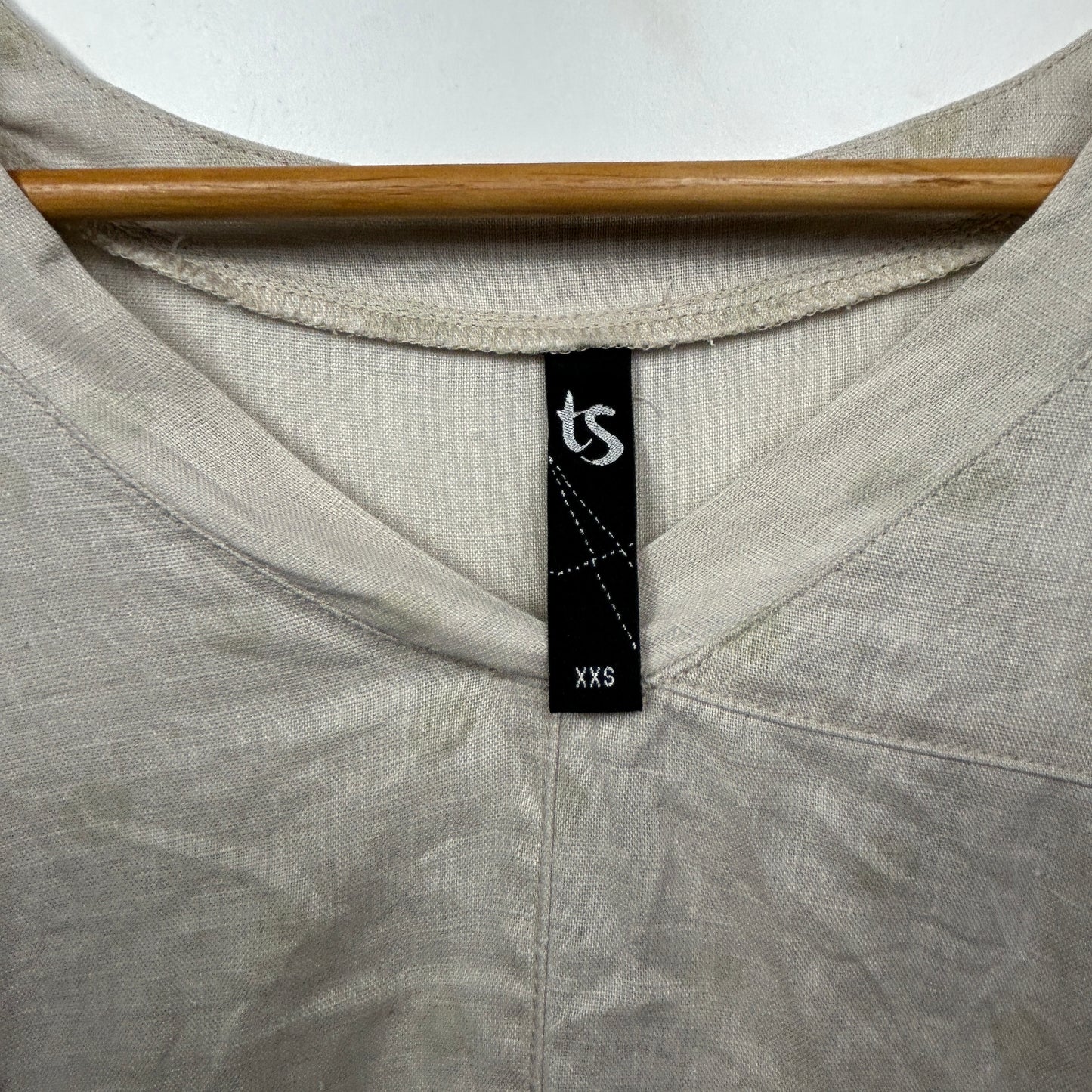 Taking Shape LInen Tunic Top Size 12 14 XXS Plus
