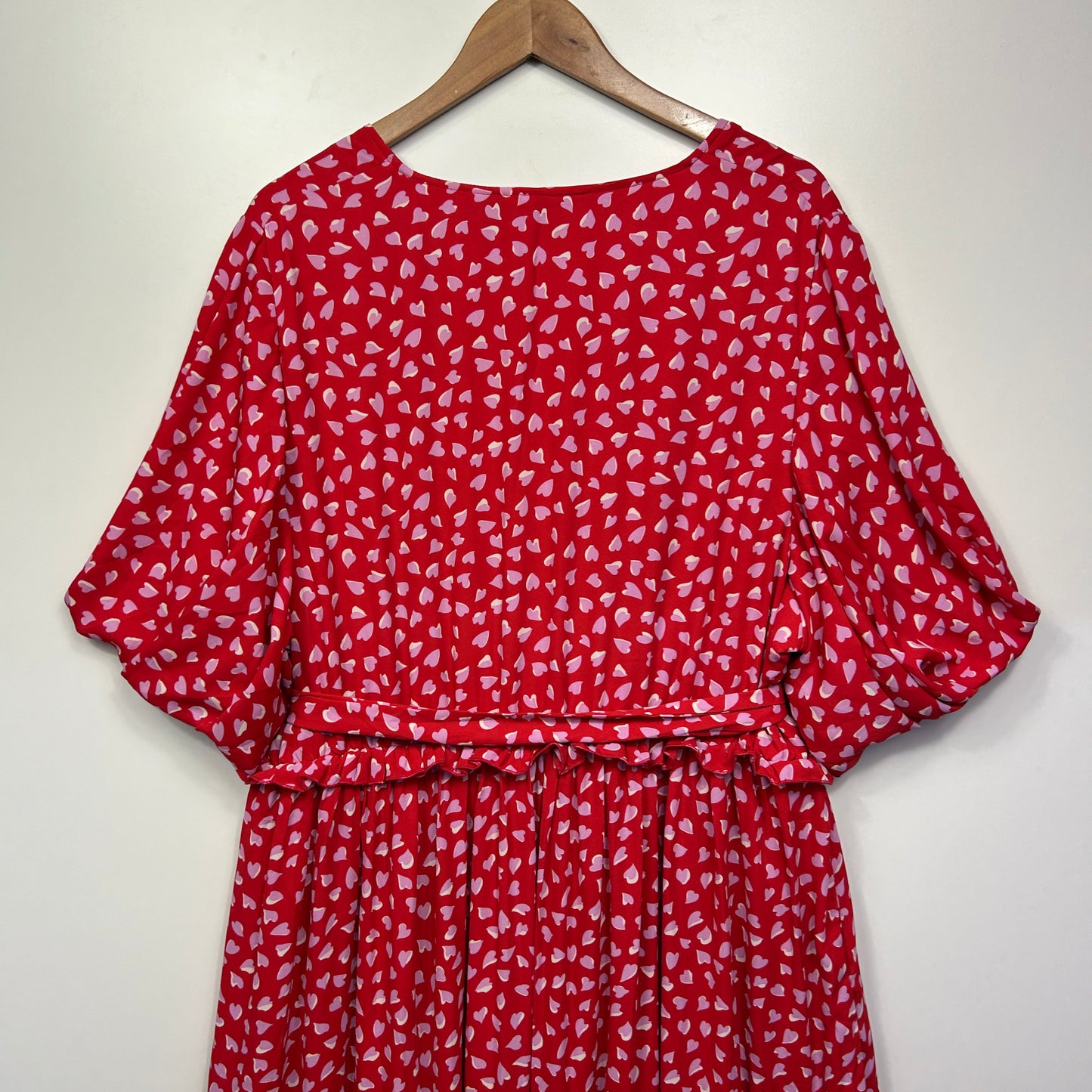 Friday Flamingo Maxi Dress Size 22 (5) Pink Purple Hearts Pockets