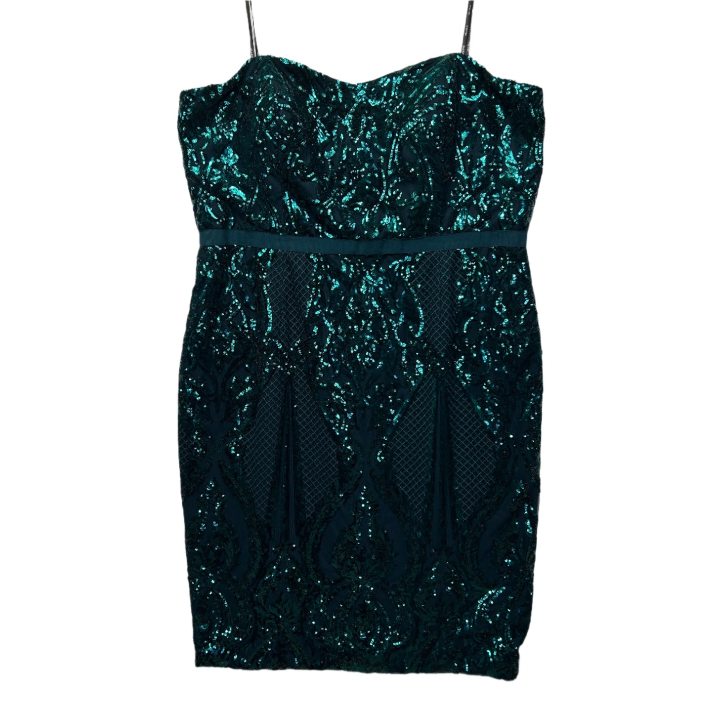 City Chic Sequin Dress Size 24 26 Green Formal Evening New RRP $199.95