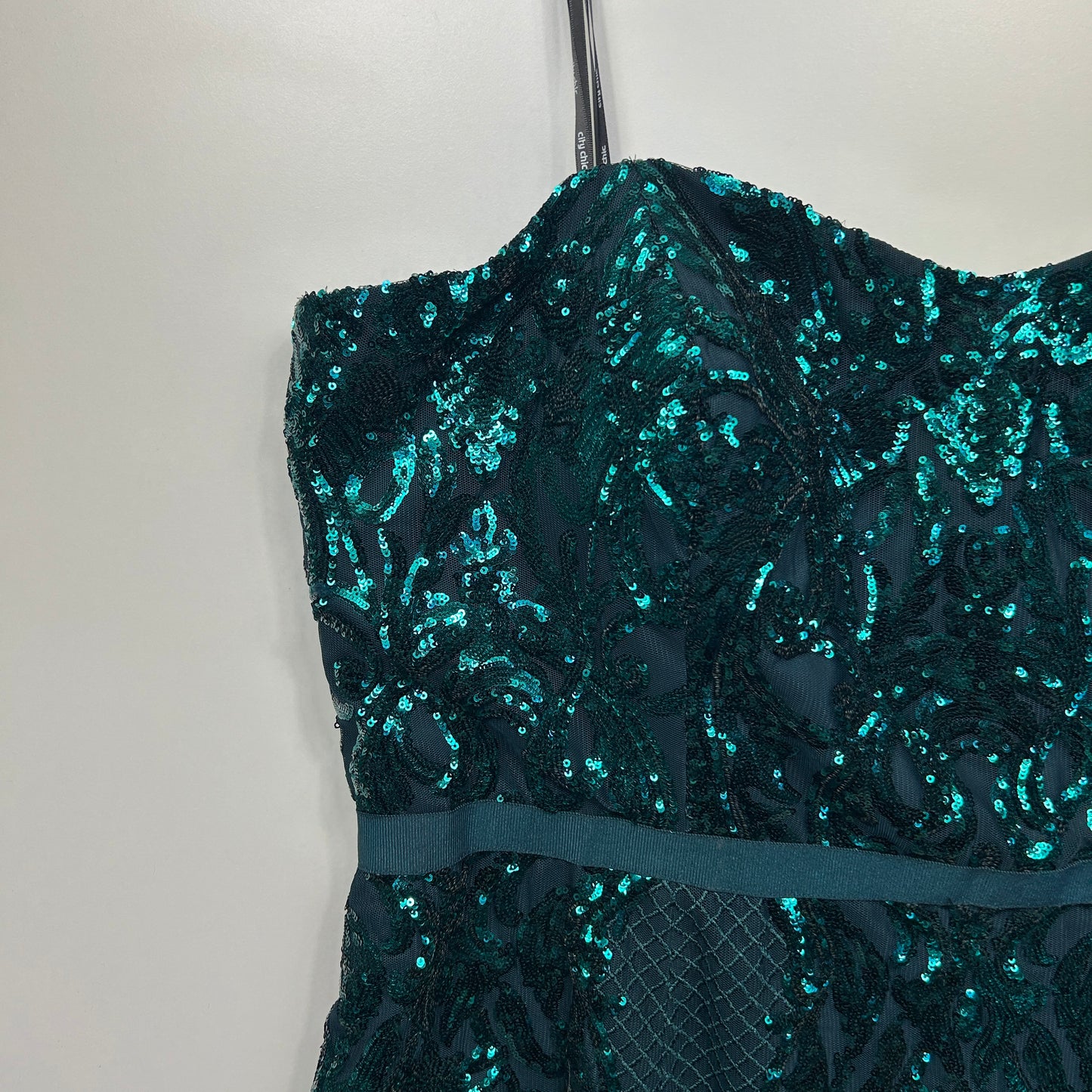 City Chic Sequin Dress Size 24 26 Green Formal Evening New RRP $199.95