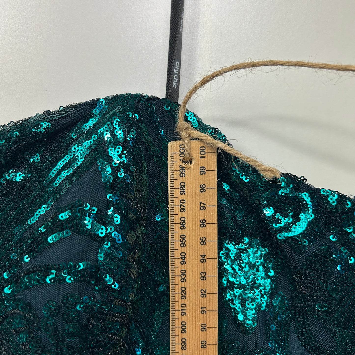 City Chic Sequin Dress Size 24 26 Green Formal Evening New RRP $199.95