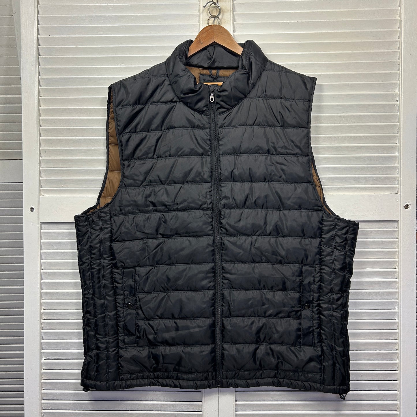 BNF Puffer Vest Size 9XL Black Sleeveless Mens