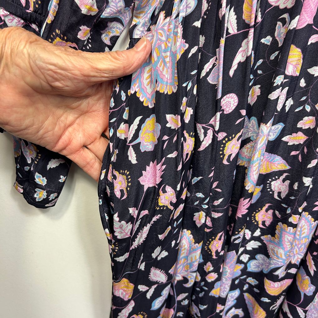 Taking Shape Navy Floral Maxi Dress - Size 22
