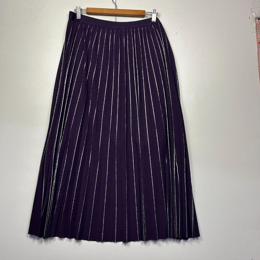 Country Road Purple Pleated Skirt - Size XL