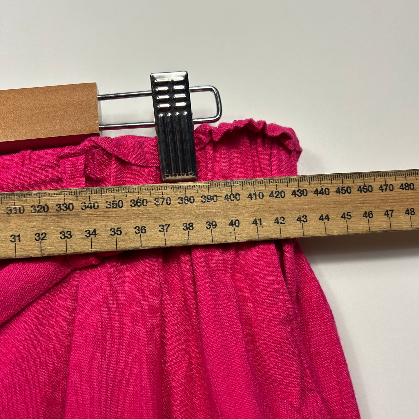 Portmans Shorts Size 14 Pink Pockets Linen Blend