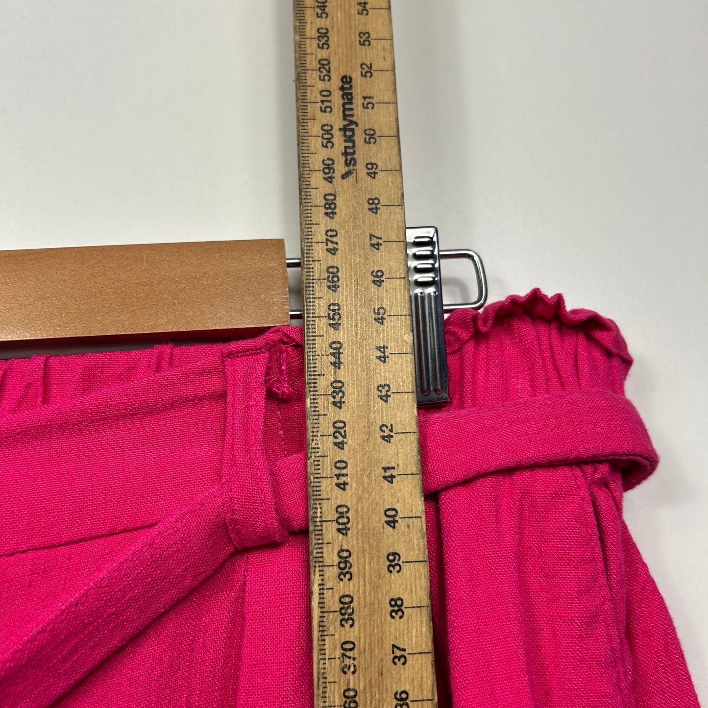 Portmans Shorts Size 14 Pink Pockets Linen Blend