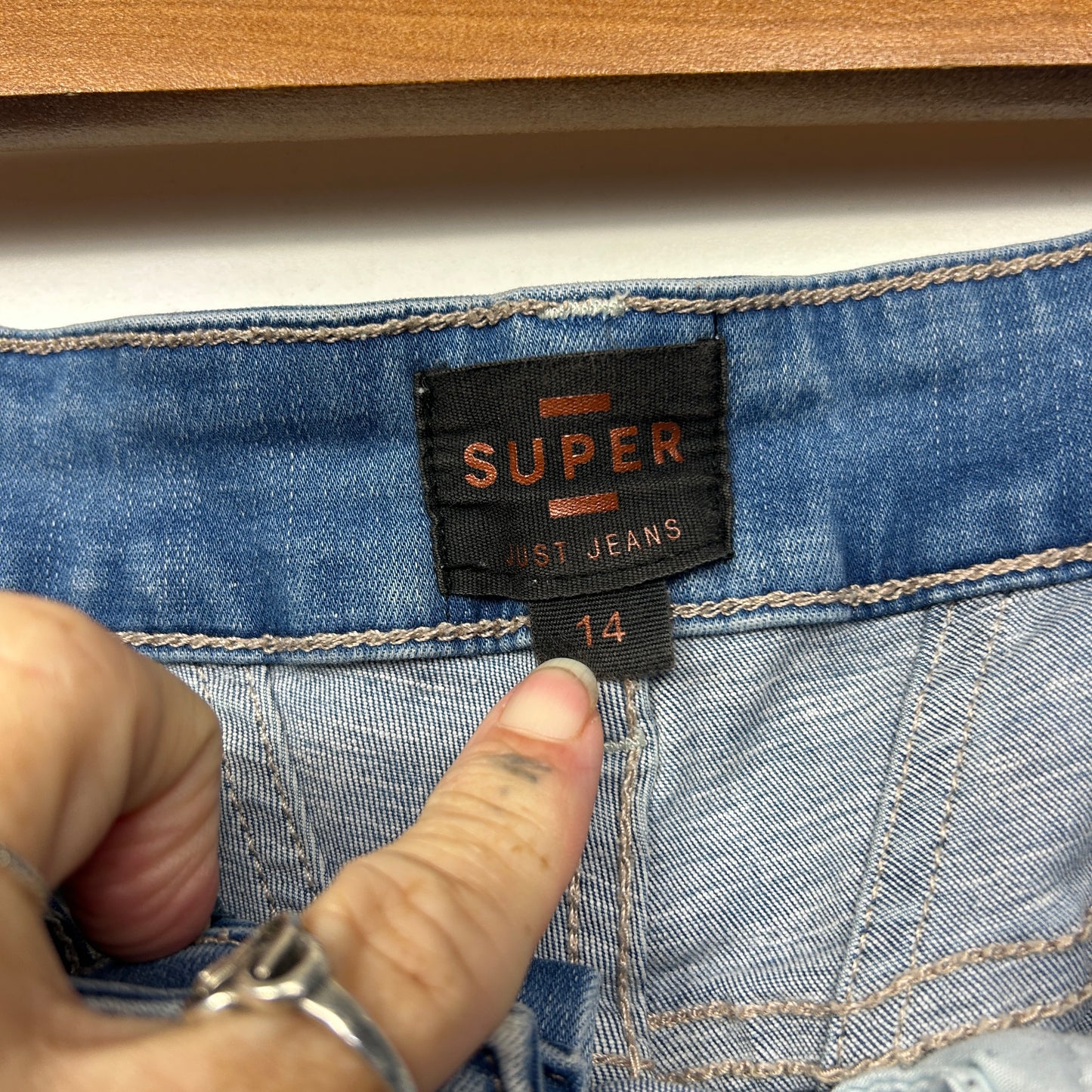Just Jeans Super Jeans Size 14 Denim Pockets
