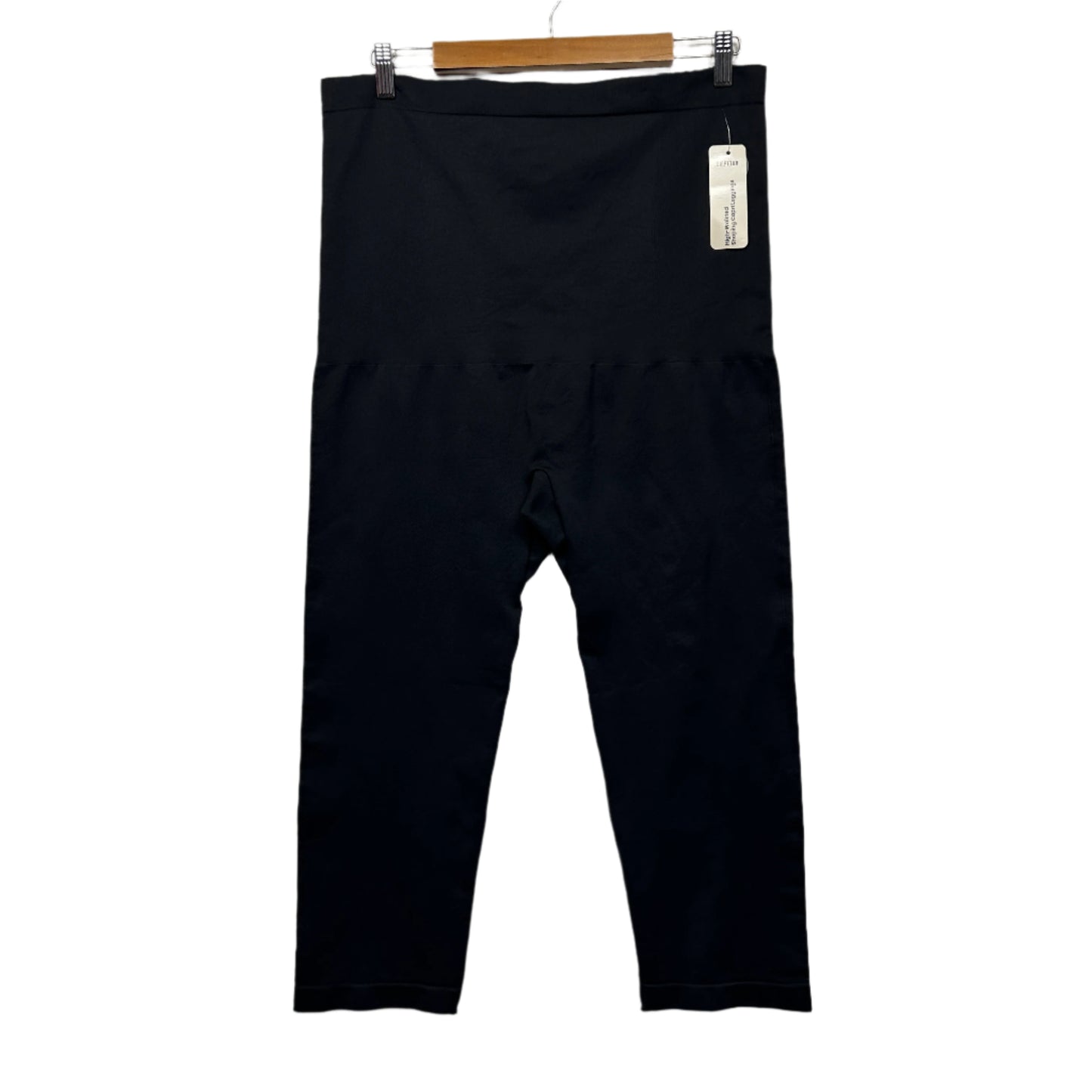 Empetua Shapermint High Waisted Shaping Capri Leggings Size 4XL Black New