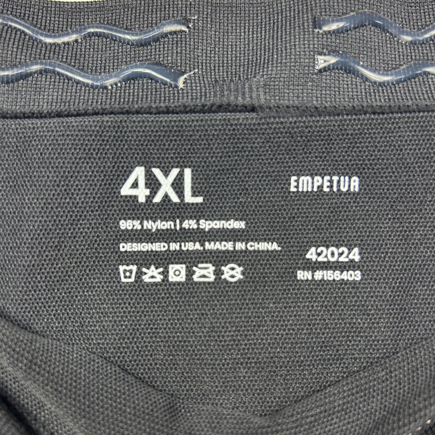 Empetua Shapermint High Waisted Shaping Capri Leggings Size 4XL Black New