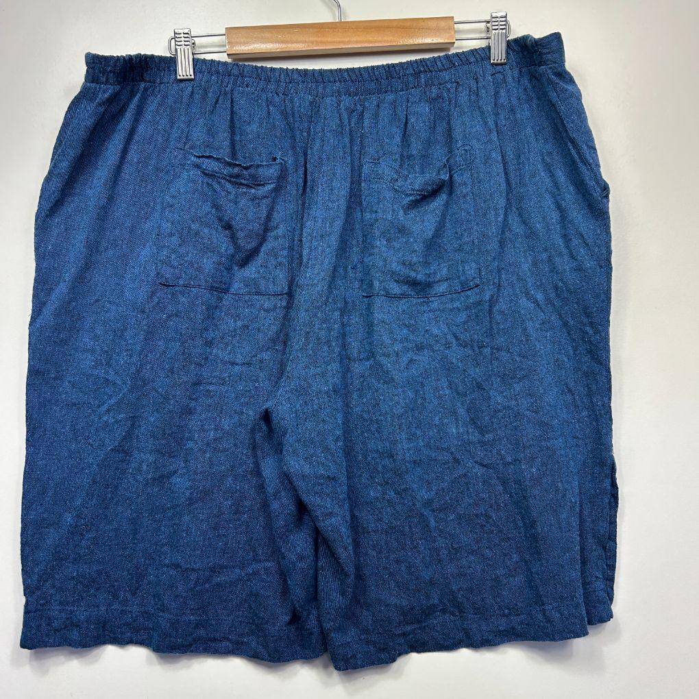Millers Blue Linen Shorts - Size 20