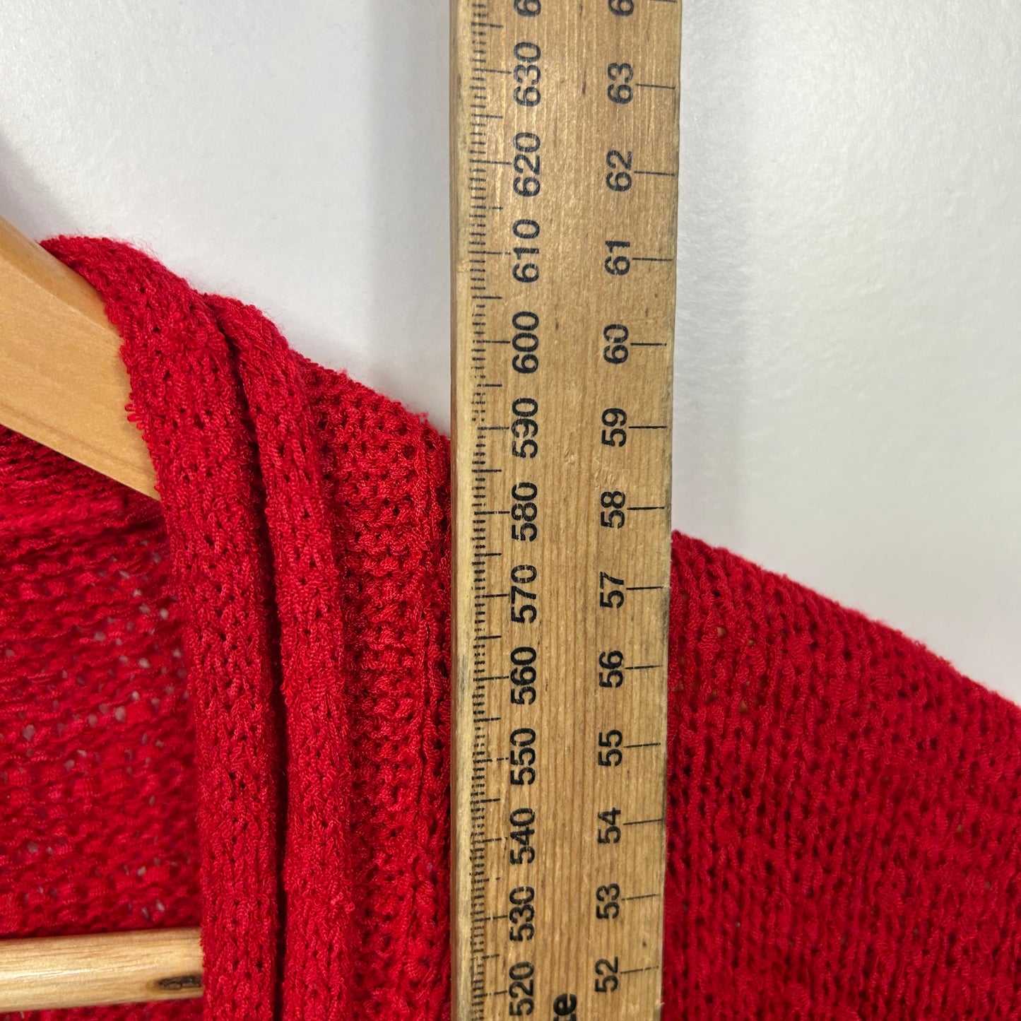 Katies Red Knit Cardigan - Size 1XL