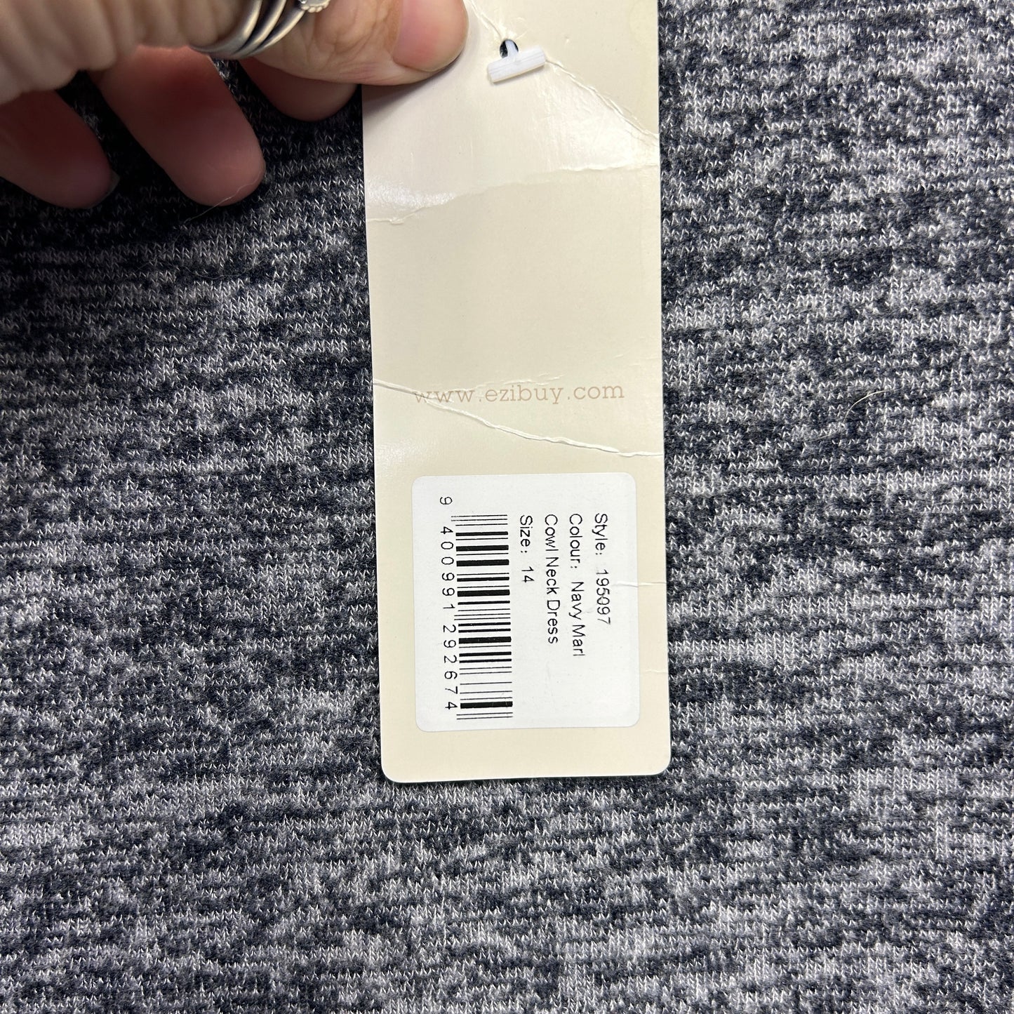 Capture Dress Size 14 Grey Cowl Neck New