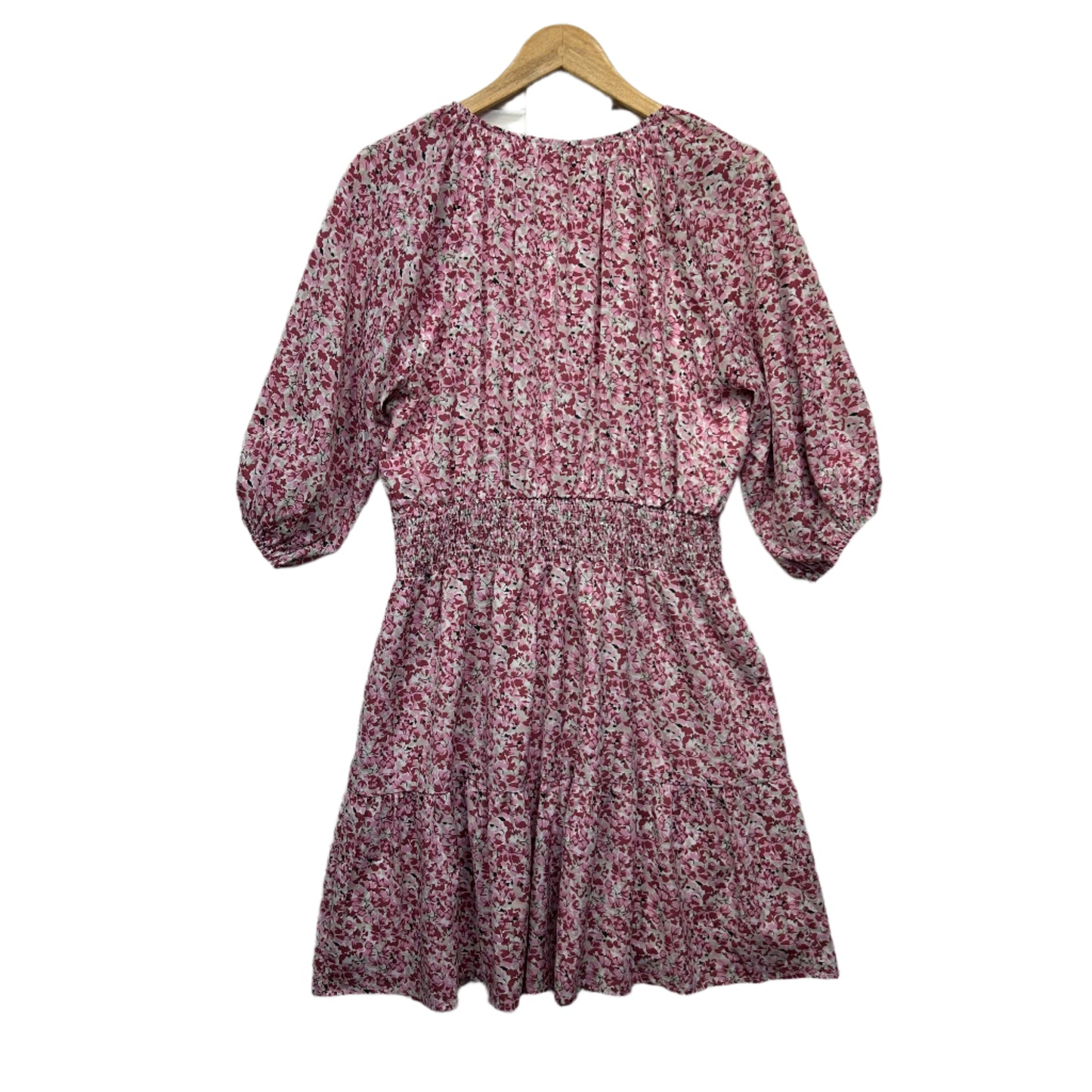 Forecast Dress Sizes 14 Pink Floral Short Sleeve