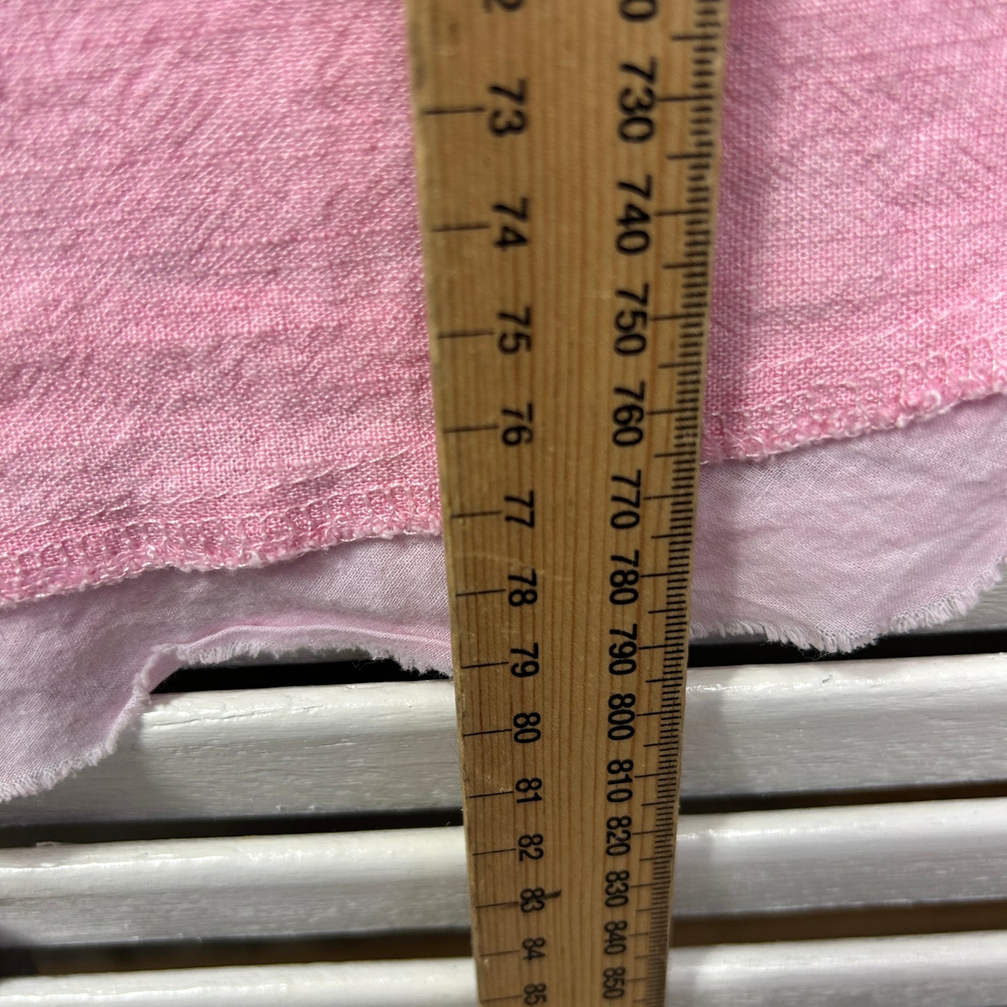 Lilac Designs Linen Blend Top Size 14 Large Pink Short Sleeve