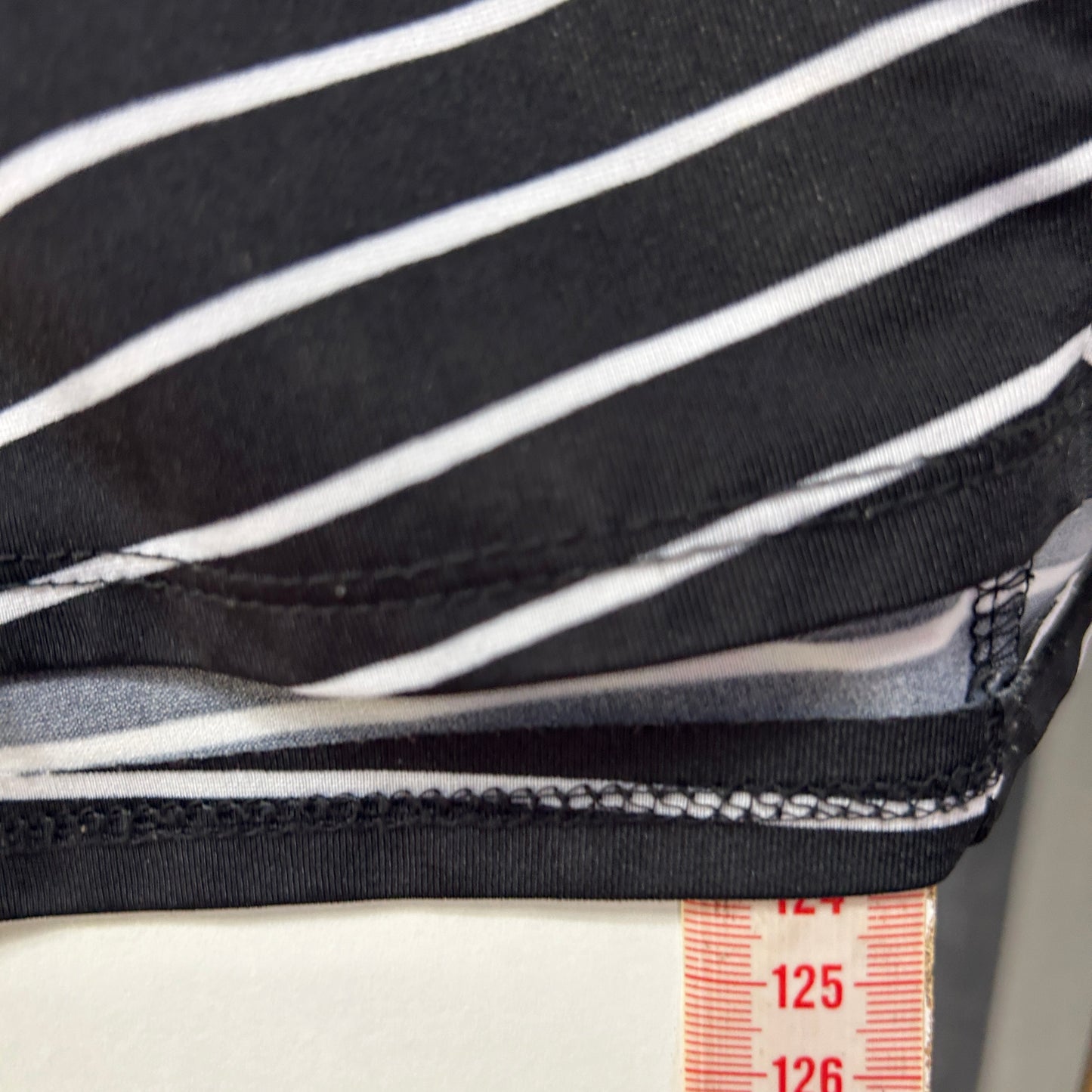 Millers Black White Striped Asymmetric Dress - Size 14