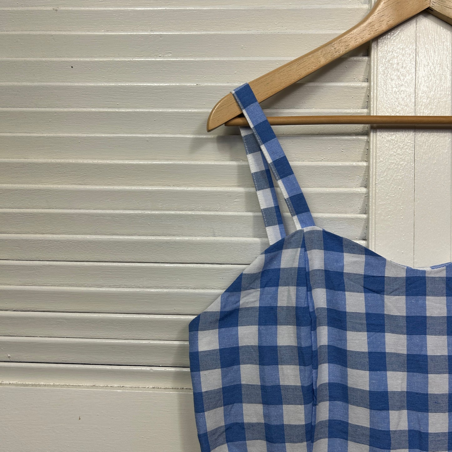 Shein Curve Playsuit Size 1XL 16 18 Gingham Check