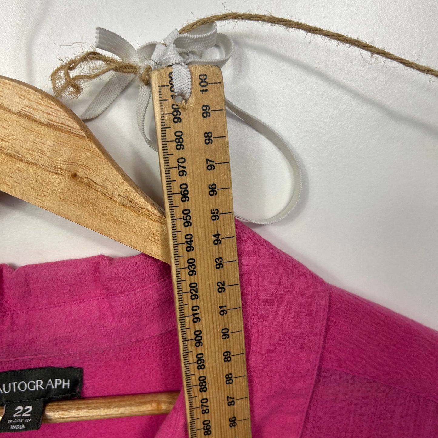 Autograph Magenta Pink Button Up Shirt - Size 22