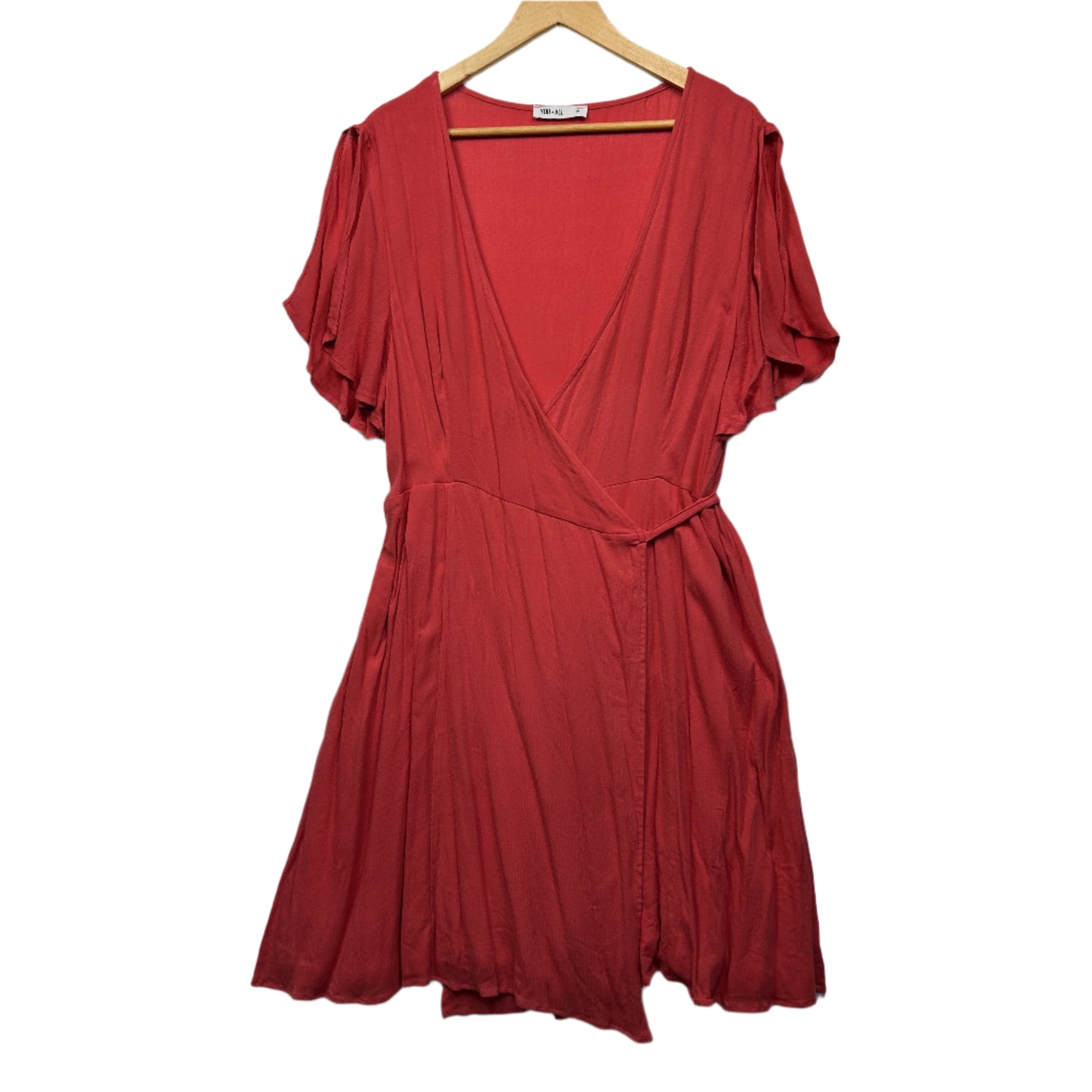 You + All Wrap Dress Size 16 Short Sleeve