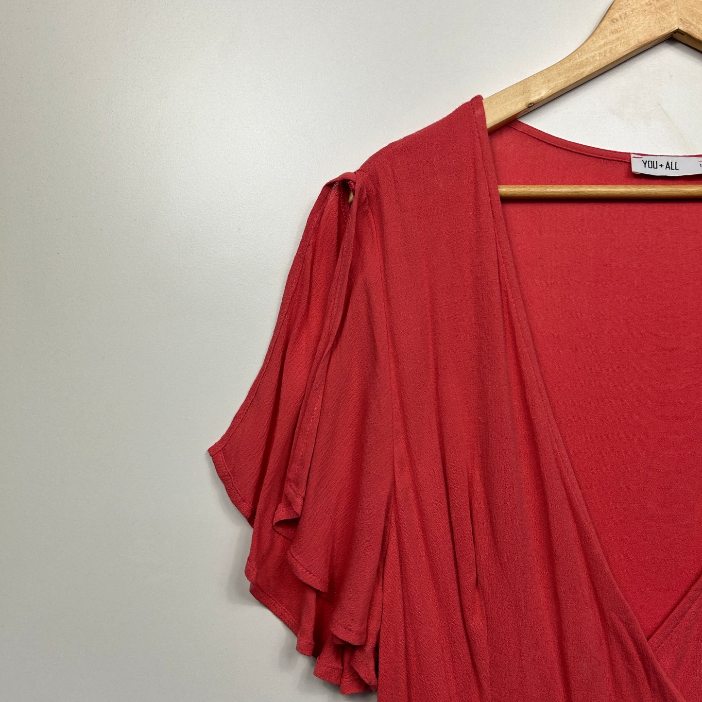 You + All Wrap Dress Size 16 Short Sleeve