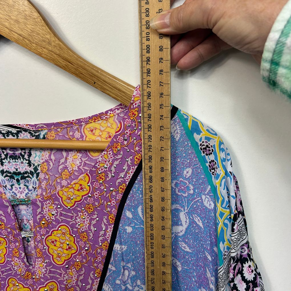 Multicoloured Kaftan Top - Size 14/16