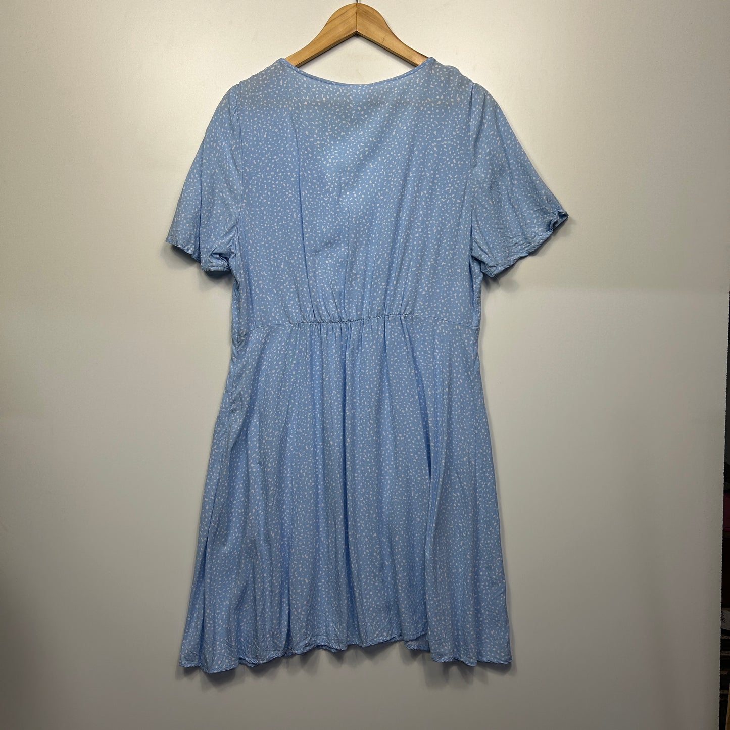 Anko Dress Size 16 Blue Short Sleeve Viscose