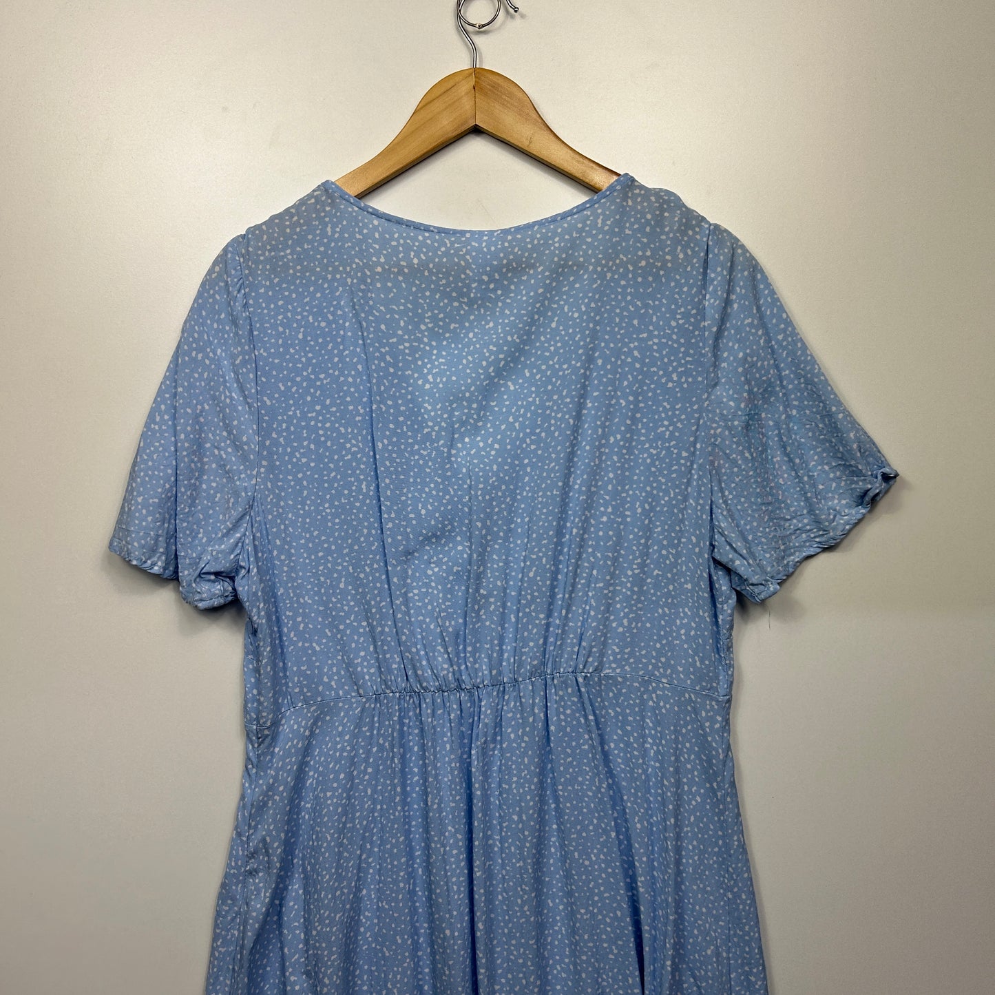 Anko Dress Size 16 Blue Short Sleeve Viscose