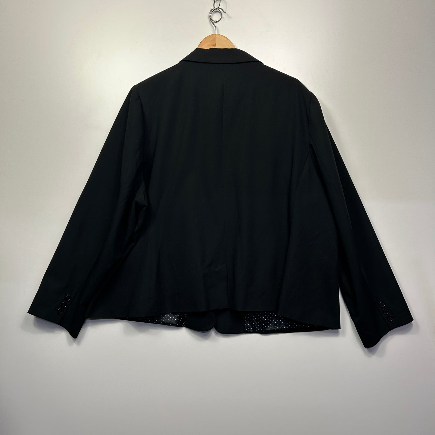 Studio Curve Collection Jacket Blazer Size 24 Black Long Sleeve