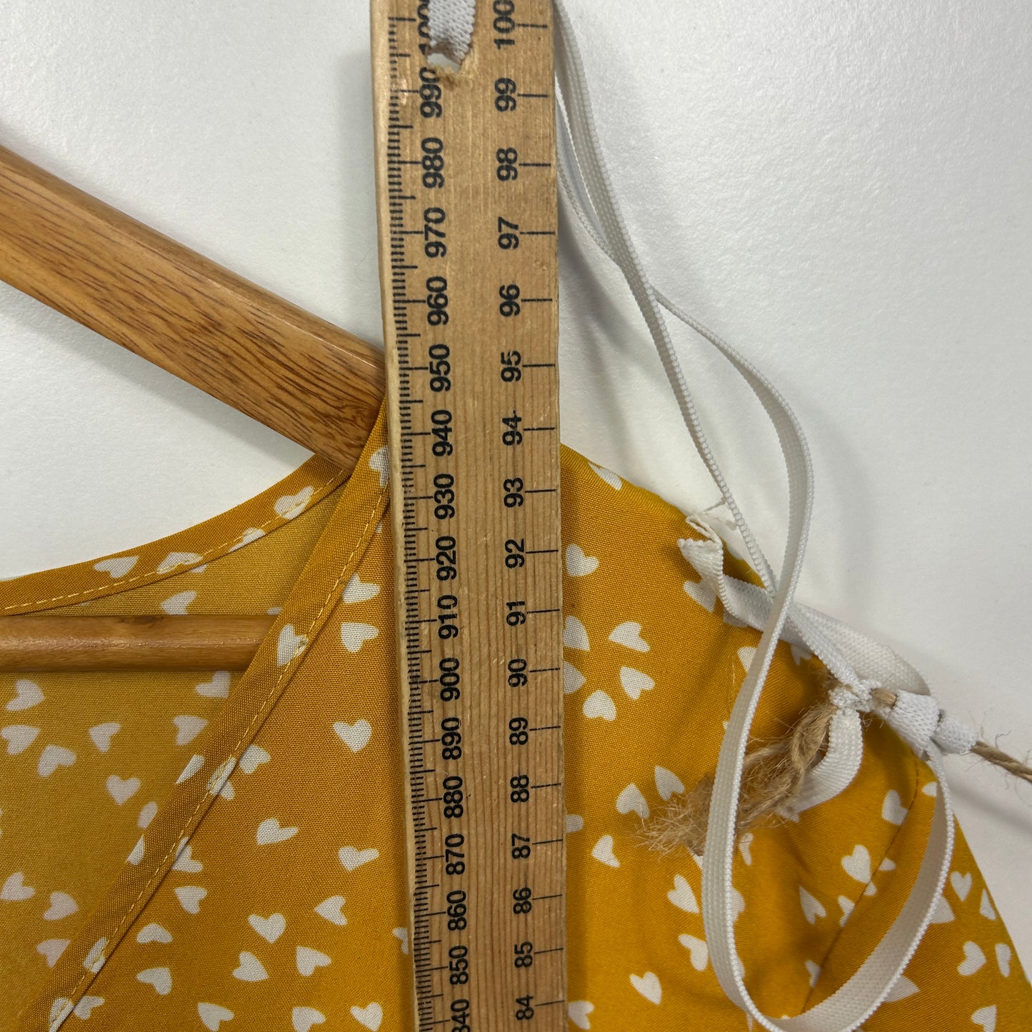 Shein Mustard Yellow Heart Print Dress - Size 1XL