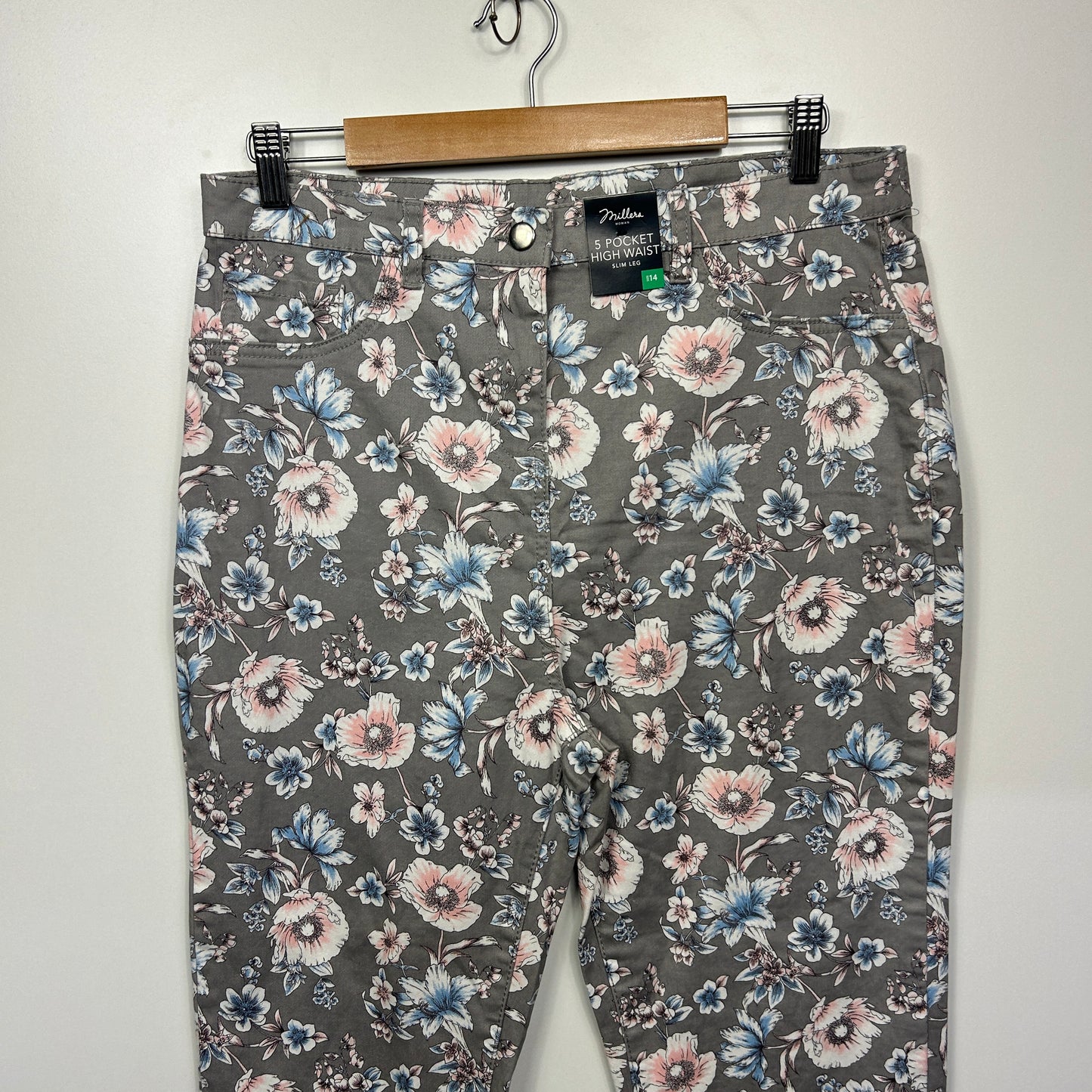 Millers Jeans Size 14 Floral Pockets Jeans Multicoloured New
