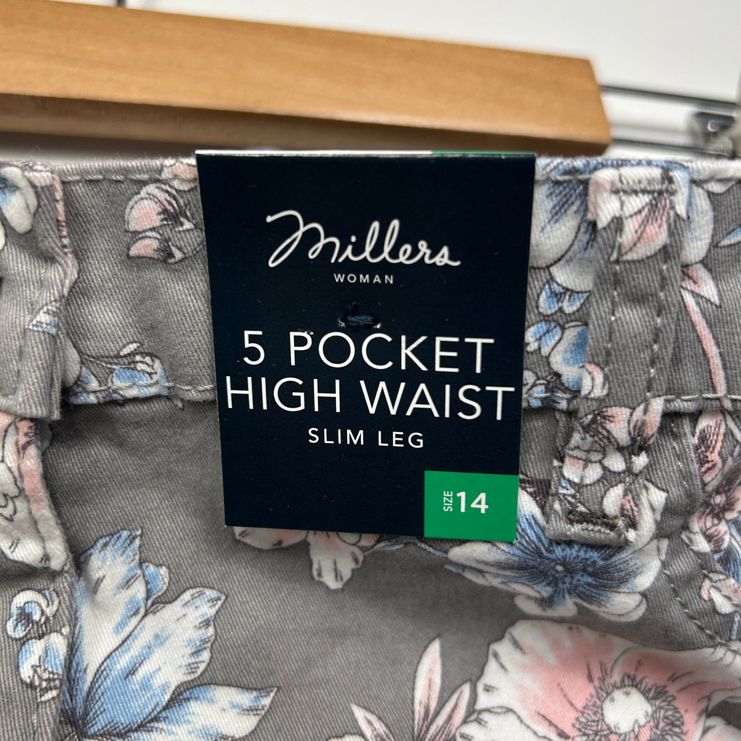 Millers Jeans Size 14 Floral Pockets Jeans Multicoloured New
