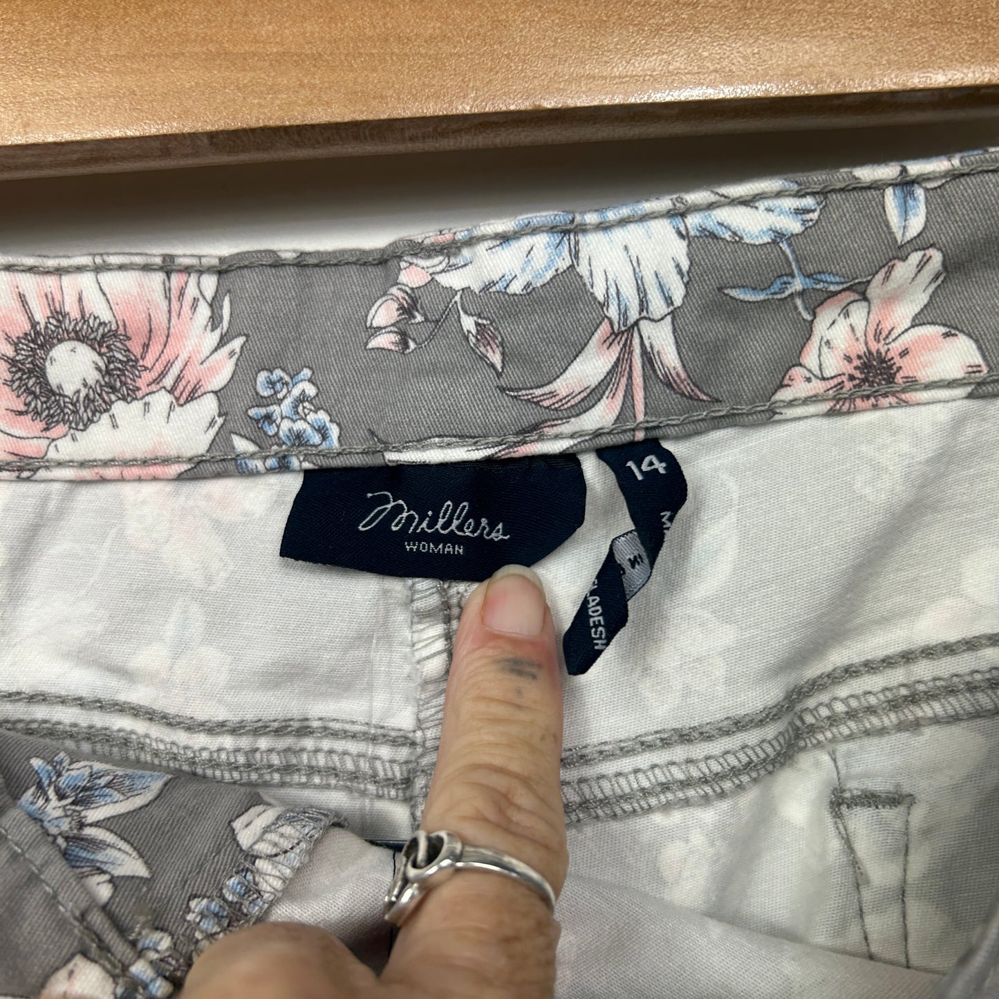 Millers Jeans Size 14 Floral Pockets Jeans Multicoloured New