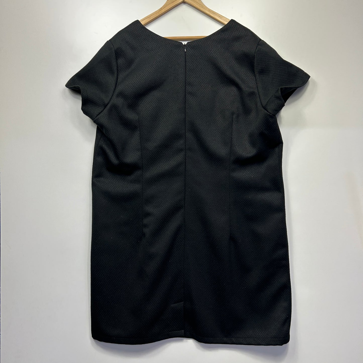 Handmade Dress Size 22 24 Black Pencil Short Sleeve Lined