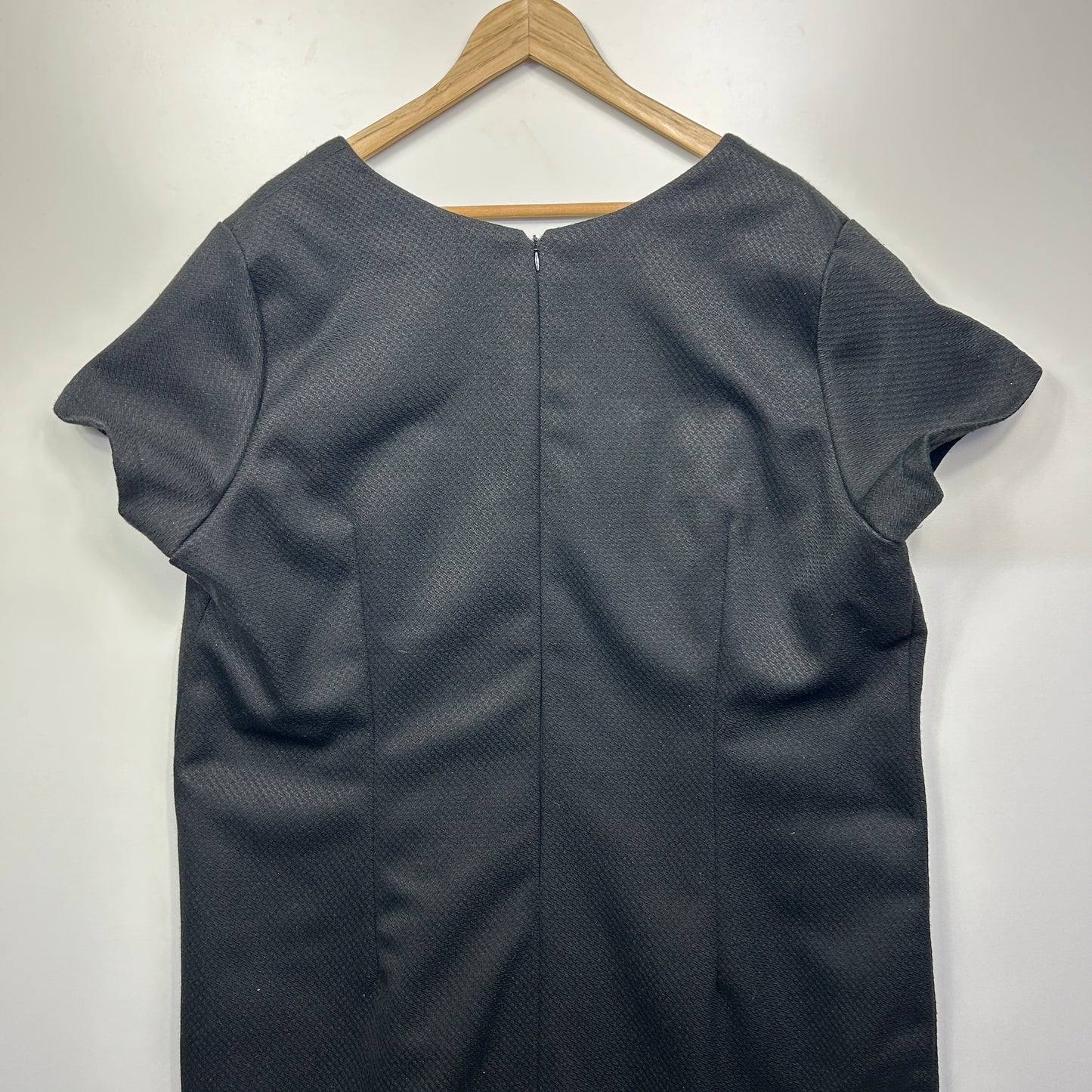 Handmade Dress Size 22 24 Black Pencil Short Sleeve Lined