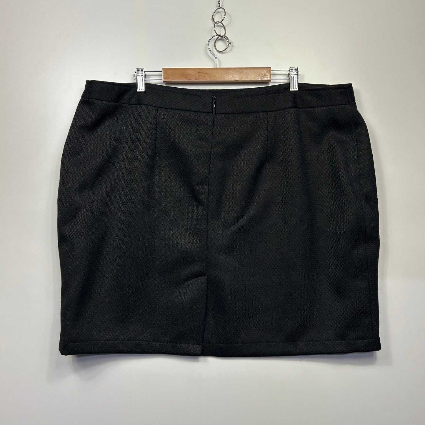 Handmade Skirt Size 22 24 Black Pencil Short Length