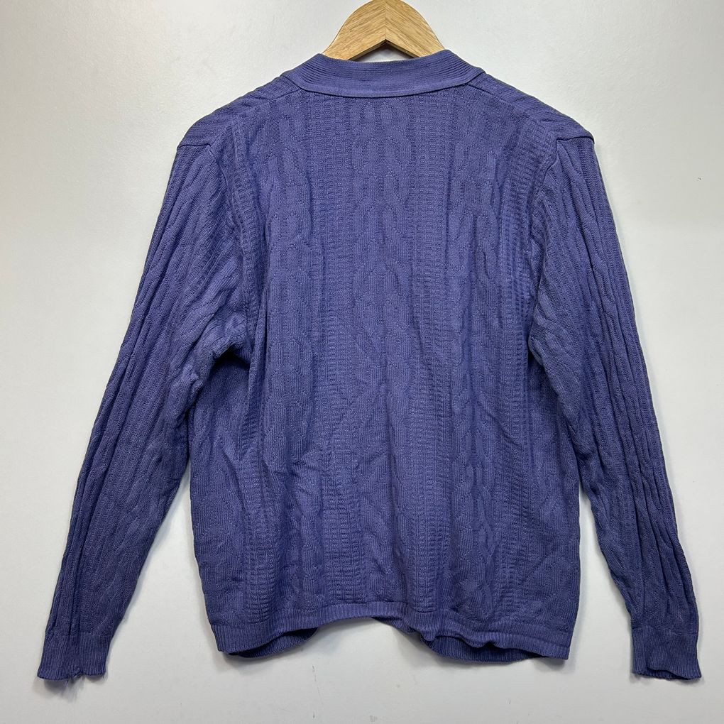 Vintage Fields Purple Cardigan - Size 14/16