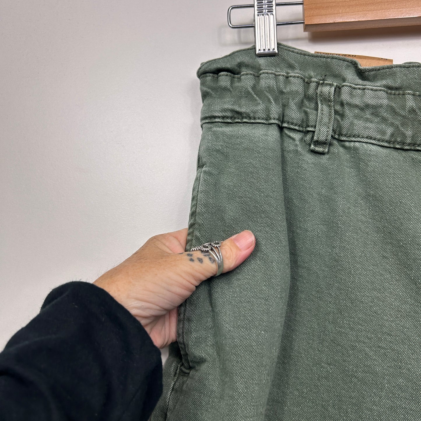 Breakers Joggers Size 14 Khaki Green Pockets Paperbag New