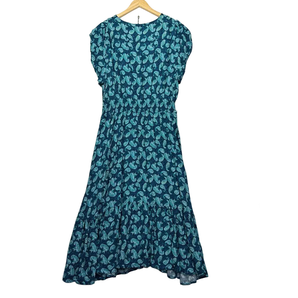 Rivers Teal Paisley Maxi Dress - Size 22