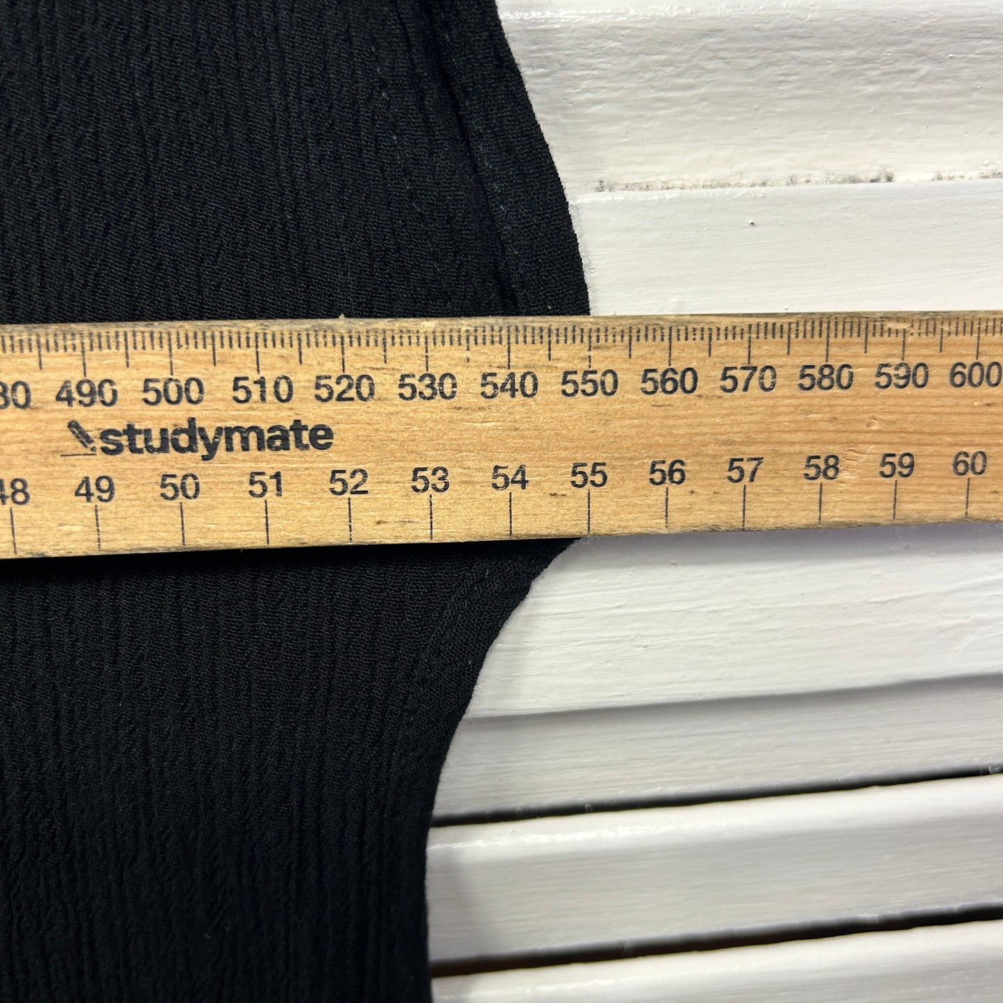 Edited Top Size 16 Black Short Sleeve V Neck Viscose