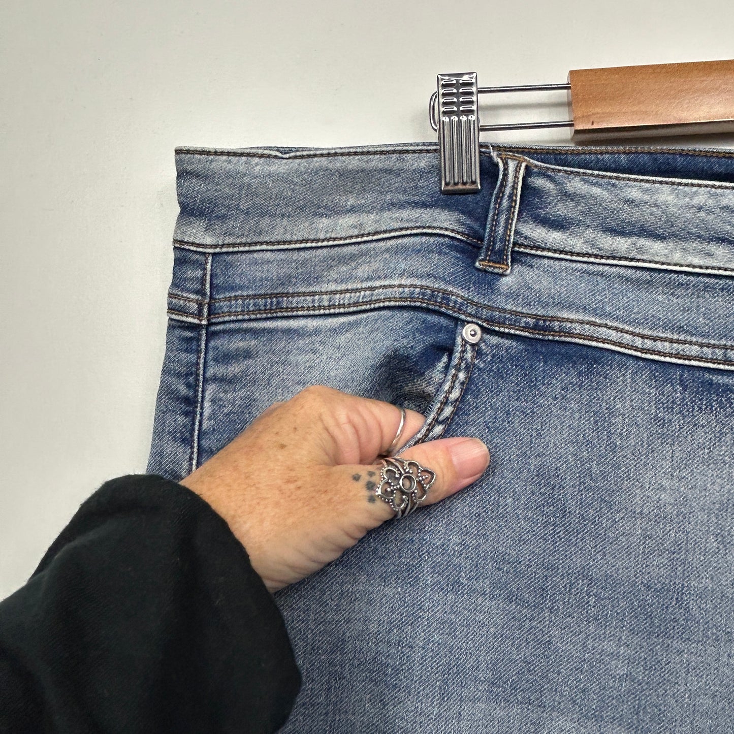 Virtuelle Jeans Size 24 Blue Pockets