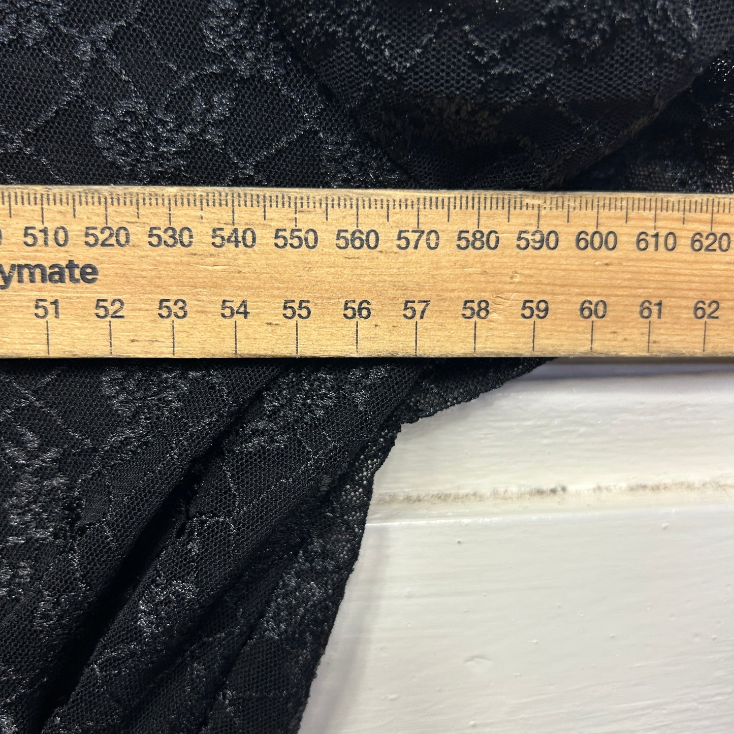 Voila Black Top Size 16 2XL Short Sleeve Sheer