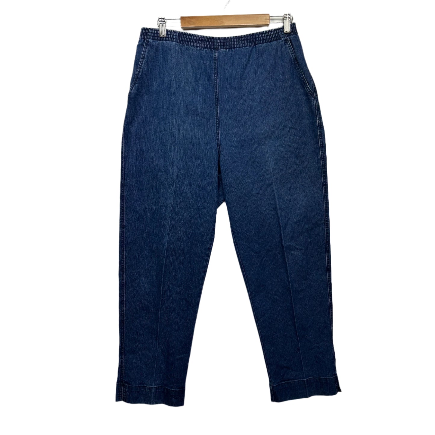 Black Pepper Pants Size 16 Pockets Blue Elastic Waist