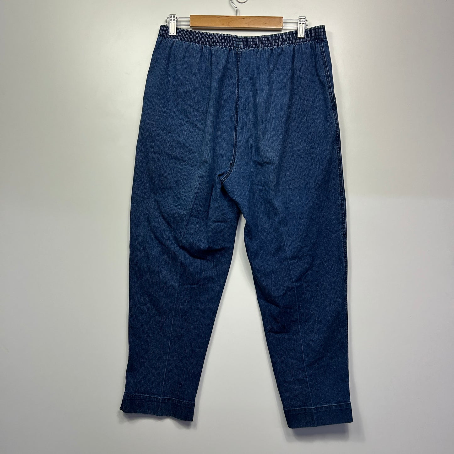 Black Pepper Pants Size 16 Pockets Blue Elastic Waist