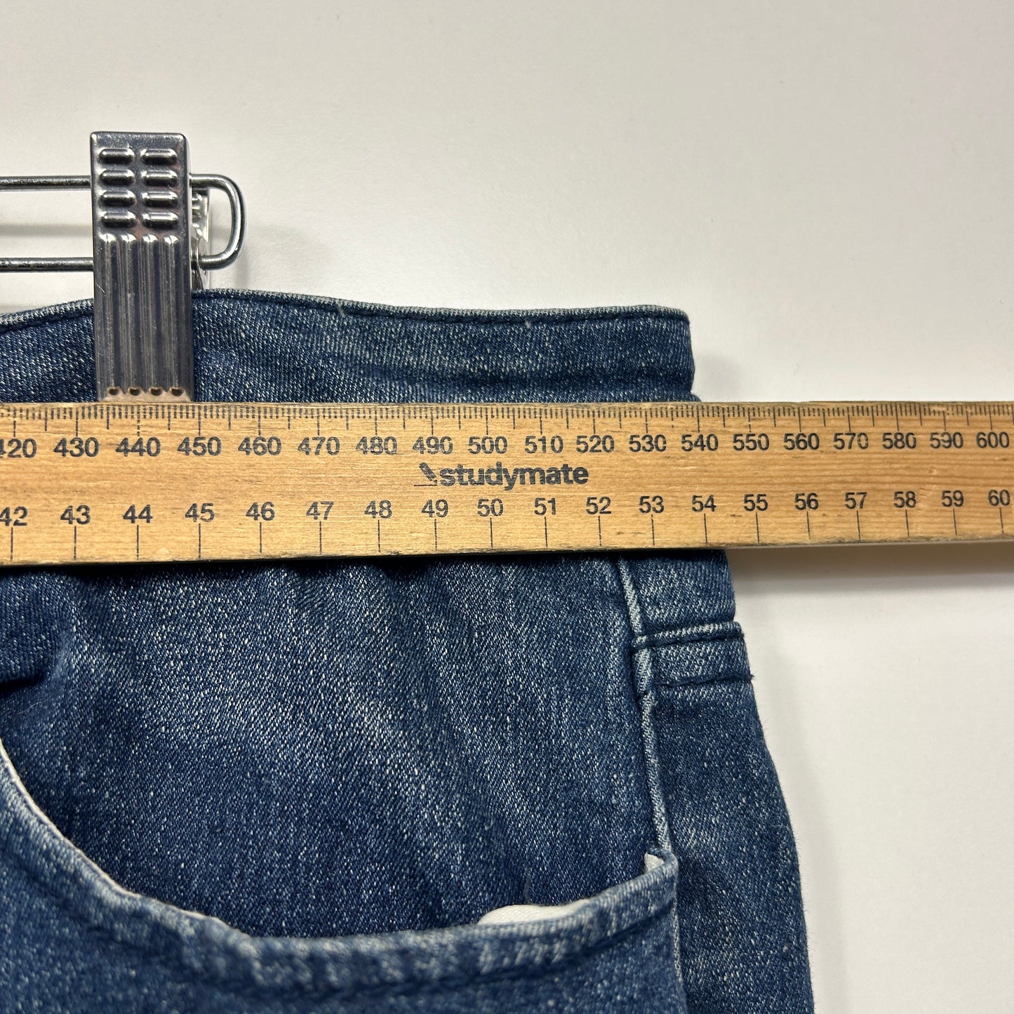 City Chic Denim Cropped Pants Size 20 Blue Pockets